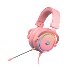 Tai nghe OverHead DareU EH925S Queen Pink (USB, 7.1, Màu hồng, Led RGB)