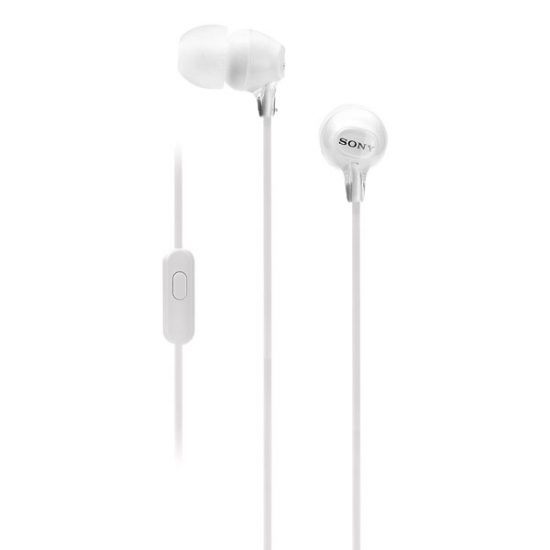 Tai nghe nhét tai SONY MDR-EX15APWZE (Jack 3.5, Màu Trắng, Có Dây, Có Mic, Cable 1.2M)