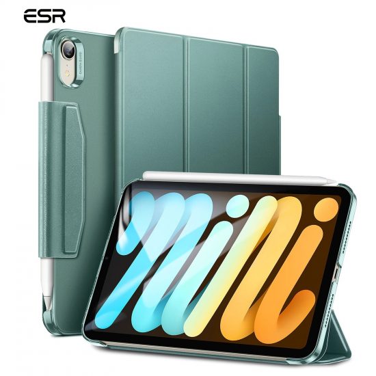 BAO DA ESR IPAD MINI 6 2021 ASCEND TRIFOLD WITH MAGNETIC (8.3inch, Forest Green)