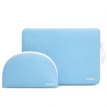 TÚI CHỐNG SỐC TOMTOC SHELL POUCH MACBOOK 13INCH (A27-C02B01, Màu Xanh, USB)