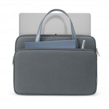 TÚI XÁCH TOMTOC BRIEFCASE PREMIUM FOR (H21-C01G01, MACBOOK 13INCH/14INCH, ULTRABOOK 13INCH GRAY )