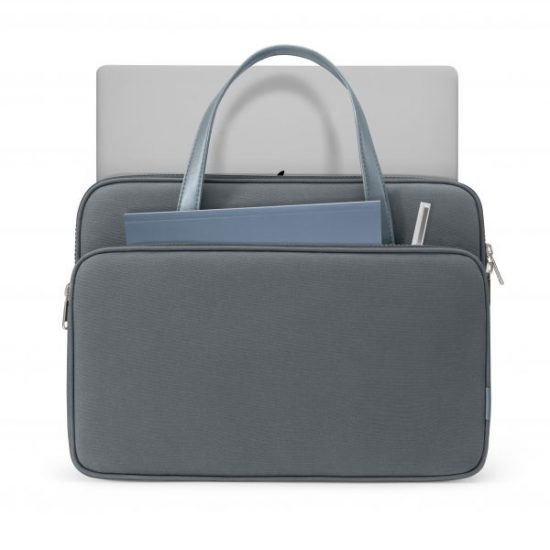 TÚI XÁCH TOMTOC BRIEFCASE PREMIUM FOR (H21-C01G01, MACBOOK 13INCH/14INCH, ULTRABOOK 13INCH GRAY )