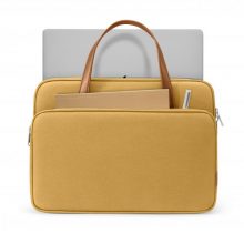 TÚI XÁCH TOMTOC BRIEFCASE PREMIUM FOR (H21-C01Y01, MACBOOK 13INCH/14INCH, ULTRABOOK 13INCH, YELLOW)