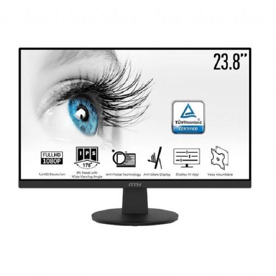 Màn hình 23.8 Inch MSI Pro MP242V (Tấm Nền IPS, Full HD, 75Hz, 5ms, 250nits, HDMI, D-SUB, tích hợp LOA)