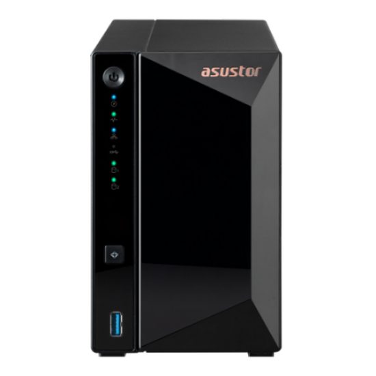 Ổ Cứng Mạng Nas Asustor AS3302T (2 BAY Tower, Quad Core 1.4 GHz, 2GB RAM)