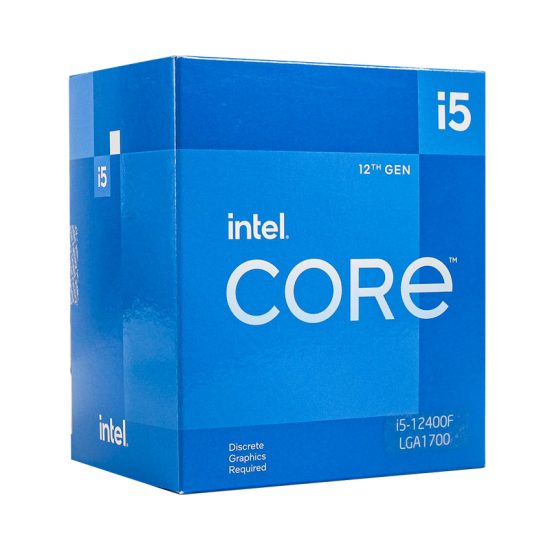 CPU Intel Core i5-12400F (Socket LGA 1700, Up To 4.40GHz, 6 Nhân 12 Luồng,18MB Cache, Alder Lake, No GPU)