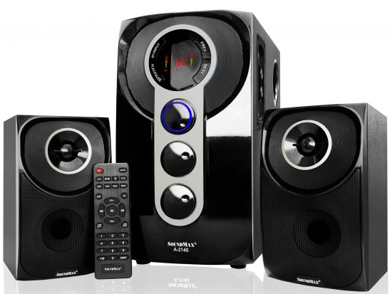 LOA VI TINH 2.1 SOUNDMAX A2140 (60W, AUX, BLUETOOTH, REMOTE)