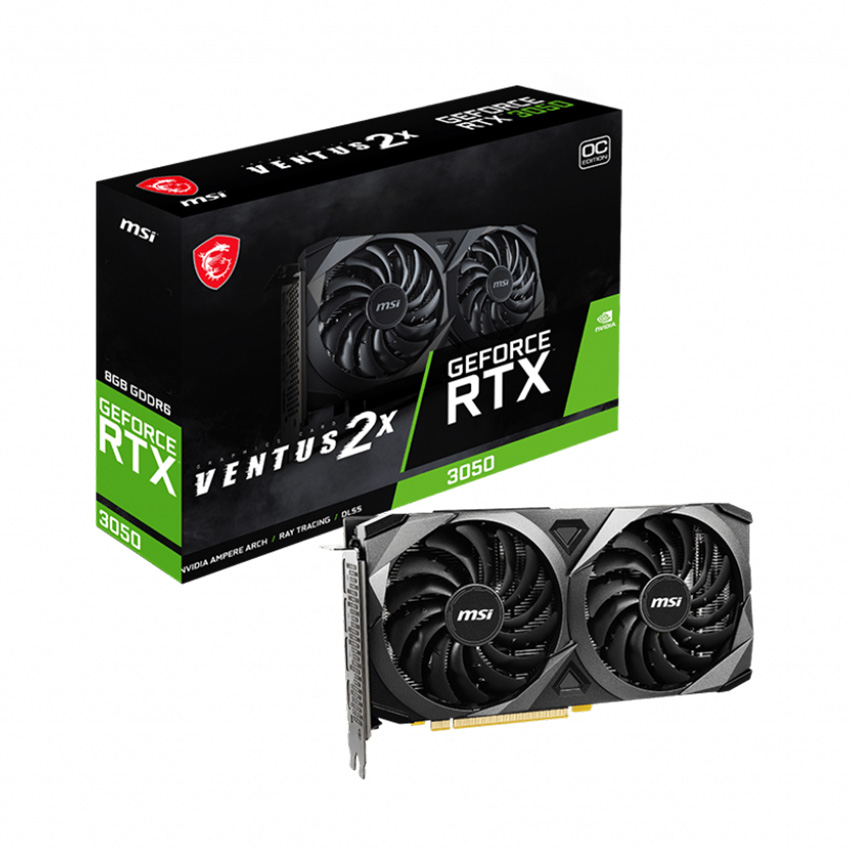 Card màn hình MSI RTX 3050 VENTUS 2X 8G OC