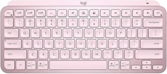 Bàn Phím Không Dây Cao Cấp Logitech MX Keys Mini Màu Rose (920-010507, Bluetooth, Pin sạc)