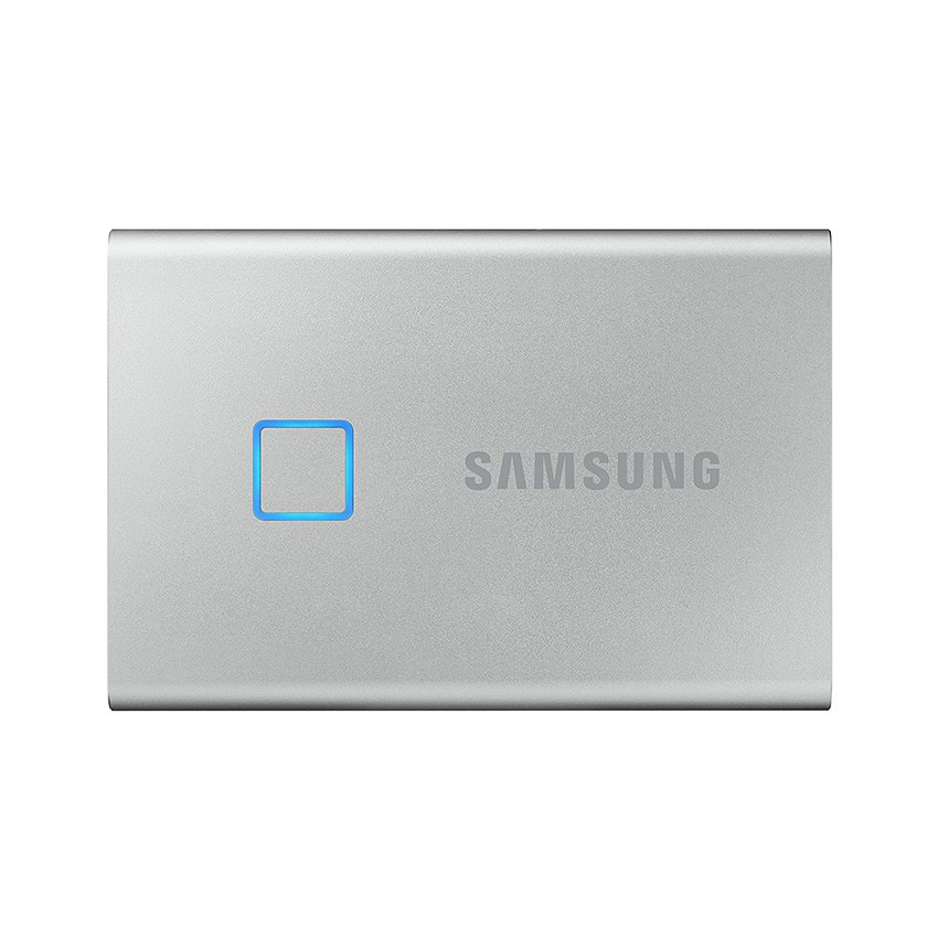 Ổ Cứng Di Động SSD Samsung T7 Touch 1TB USB Type C 3.2 Gen 2 (MU-PC1T0S, Màu Bạc)