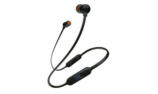 Tai Nghe Không Dây JBL T115BT Màu đen (Bluetooth, In-ear, Mic, Pin 120mAh, Quàng Cổ)