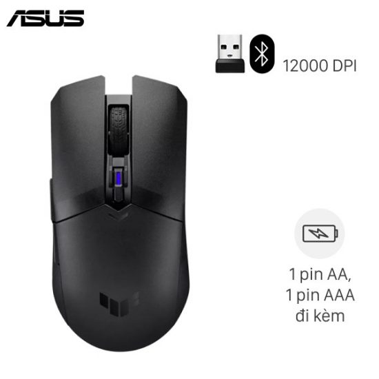 Chuột Chơi Game Không Dây ASUS GAMING TUF M4 (Siêu nhẹ, cảm biến 12.000 dpi)