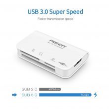 Đầu đọc thẻ nhớ ALL-IN-ONE PISEN TS-E081 (USB 3.0, WHITE)