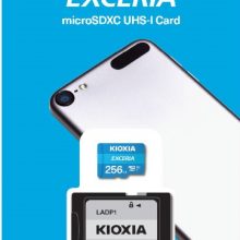 Thẻ nhớ MicroSDXC 256GB KIOXIA (LMEX1L256GG2/G4) UHS-I C10 100MB/S, kèm adapter SD