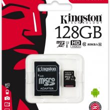 Thẻ nhớ MicroSD 128GB KINGSTON (SDCS2/128GB) Canvas Select Plus Class 10 U1 100MB/s, kèm Adapter SD