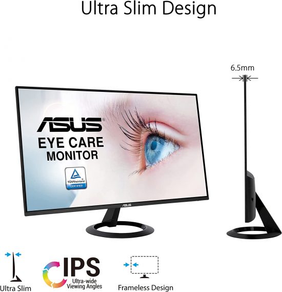 Màn hình siêu mỏng 27 inch ASUS VZ27EHE, Tấm nền IPS, Full HD, 75Hz, 1MS, Tính năng bảo vệ mắt, Hàng chính hãng)