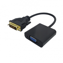 Đầu Chuyển DVI (24+1) TO VGA (L) 0.2M BLACK (DVI dương, VGA âm)