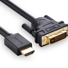 Bộ Chuyển HDMI To DVI (24+1) 1.5M UGREEN 11150 (HDMI dương, DVI âm)