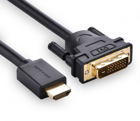 Bộ Chuyển HDMI To DVI (24+1) 1.5M UGREEN 11150 (HDMI dương, DVI âm)