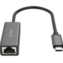 Đầu Chuyển USB TYPE C TO LAN GIGA 10/100/1000Mbps Orico XC-R45-V1-BK-BP