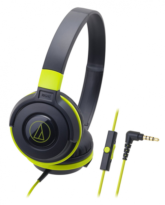 HEADPHONE AUDIO TECHNICA ATH-S100IS (BLACK/GREEN)