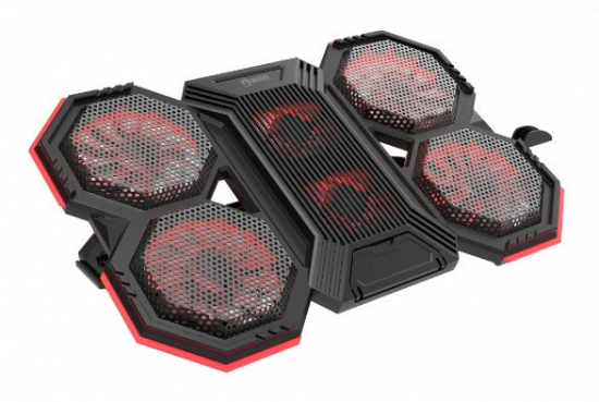 ĐẾ TẢN NHIỆT LAPTOP MARVO FN41 RED LED, 6 FAN