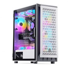 Vỏ Case SEGOTEP Gank 6 White (1 mặt kính cường lực, Chưa bao gồm Fan, Max 8 Fan)