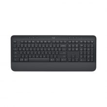 Bàn Phím Không Dây Logitech K650 Signature Black (USB LogiBolt 2.4, Bluetooth 5.1, Có chỗ kê tay)