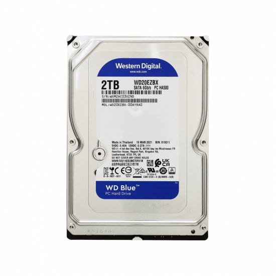 Ổ cứng gắn trong HDD WD 2TB Blue 3.5 inch, SATA 6Gb/s, 256MB Cache, 7200RPM (WD20EZBX)