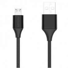 Cáp Sạc PISEN Micro USB 2.4A 1.2M MU18-1200, Bọc Vải Dù