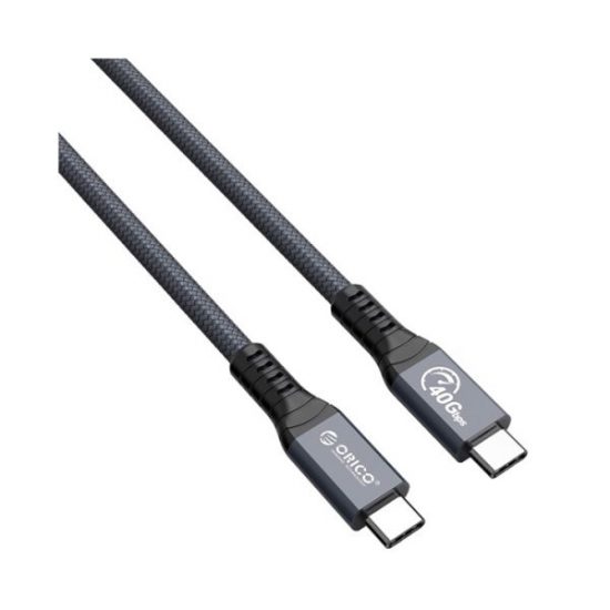 Cáp Thunderbolt4 Type-C 0.3met ORICO TBZ4-03-GY-BP