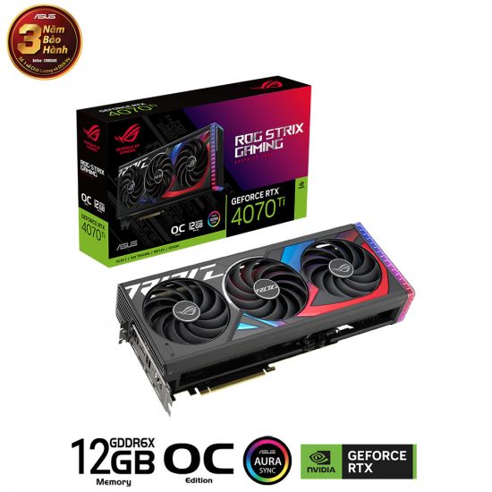 VGA CARD ASUS ROG-STRIX-RTX4070TI-O12G-GAMING