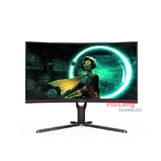 Màn Hình Cong AOC 27 inch C27G3/74 (Tấm Nền VA, Tần Số Quét 165Hz, 1ms, HDMI, DP, Audio)