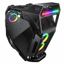 Vỏ case Cougar CRATUS (Mid Tower, E-ATX, 4 mặt cường lực, Sẵn 3 fan RGB, Max 9 Fan, Rad 360)