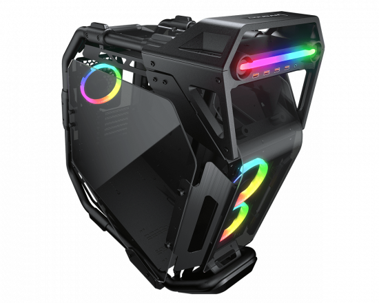 Vỏ case Cougar CRATUS (Mid Tower, E-ATX, 4 mặt cường lực, Sẵn 3 fan RGB, Max 9 Fan, Rad 360)