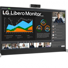 Màn Hình LG 2K 27inch Libero 27BQ70QC-S (IPS, 60Hz, HDMI, USBC, Tích Hợp Webcam FHD, Chân đế linh hoạt có thể để bàn hoặc treo tường)