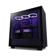 Vỏ Case NZXT H7 Flow Black (Mid Tower, E-ATX, Sẵn 2 fan không LED, Max 7 fan)