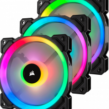 Combo 3 Fan Case CORSAIR LL120 RGB Black, Kèm Node Pro (CO-9050072-WW)