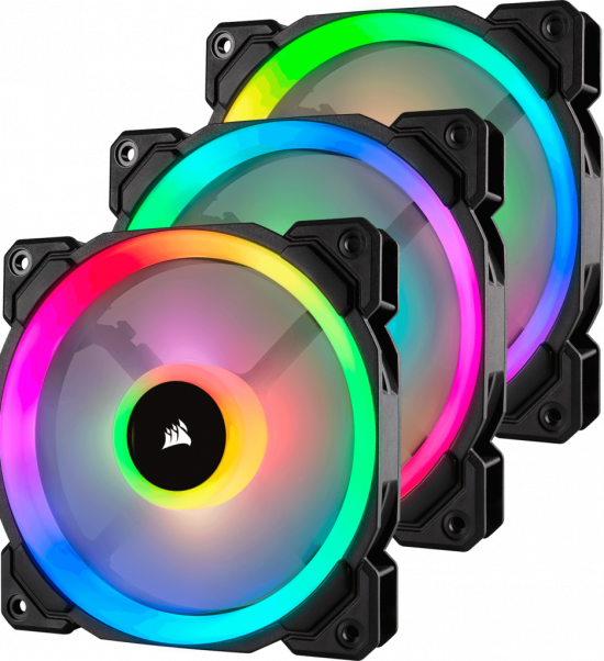 Combo 3 Fan Case CORSAIR LL120 RGB Black, Kèm Node Pro (CO-9050072-WW)