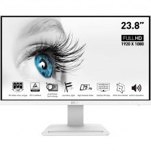 Màn Hình 23.8inch MSI Pro MP243W (Tấm nền IPS, Full HD, 75Hz, 5ms, DP, HDMI, Audio 3.5mm, Màu Trắng)