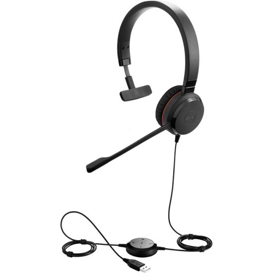 Tai nghe tổng đài JABRA Evolve 30 II MS MONO (USB+JACK 3.5/1 bên/mic)