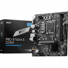 Mainboard MSI PRO B760M-E DDR4 (LGA 1700, 2x DDR4, HDMI, D-SUB, M.2 PCIe 4.0, m-ATX)