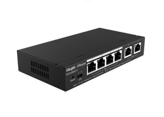 Switch POE 6 cổng 10/100/1000BASE-T Ruijie Reyee RG-ES206GC-P