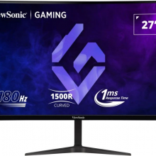 Màn Hình Cong Gaming ViewSonic 27inch VX2718-PC-MHD (VA, 180Hz, Loa kép 2W, HDMI, DisplayPort, Công nghệ Adaptive Sync)