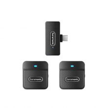 Bộ micro không dây thu âm live stream SARAMONIC BLINK 100 B6 (RXUC+TX+TX) cổng USB Type C, chính hãng