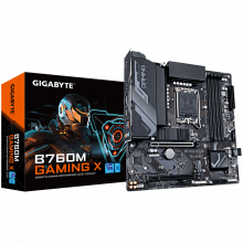 Mainboard GIGABYTE B760M GAMING X (LGA 1700, 4 x DDR5, HDMI, Displayport, M.2 PCIe 4.0)