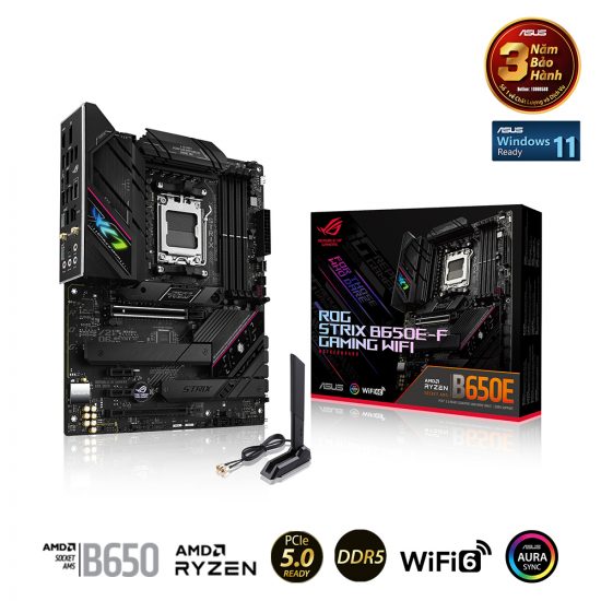 Mainboard ASUS ROG STRIX B650E-F GAMING WIFI DDR5 (Socket AM5, 4x DDR5, HDMI, Displayport, M.2 PCIe 5.0, WiFi 6E)