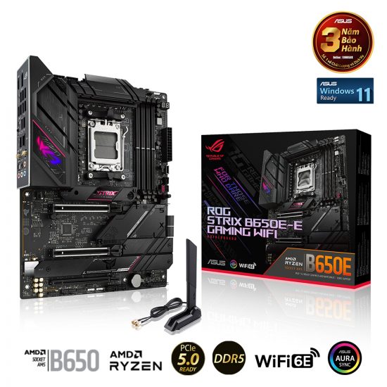 Mainboard ASUS ROG STRIX B650E-E GAMING WIFI DDR5 (AM5, 4x DDR5, HDMI, Displayport, M.2 PCIe 5.0, WiFi 6E)