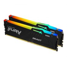 Ram Desktop DDR5 Kingston FURY BEAST RGB 64GB (2x32GB) 5200Mhz Black (KF552C40BBAK2-64)