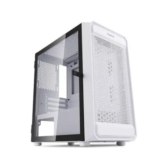 Vỏ Case Segotep Artist 2F RGB White (1 mặt kính cường lực, sẵn 2 fan RGB)